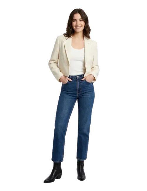 Ribcage Straight Ankle Jeans