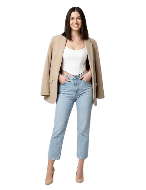 Cropped Straight Leg