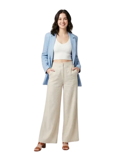 Linen Palazzo Pants