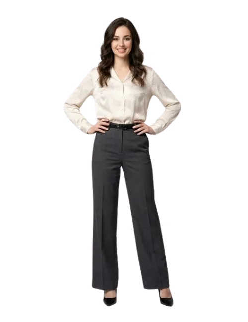 High-Waist Work Slacks