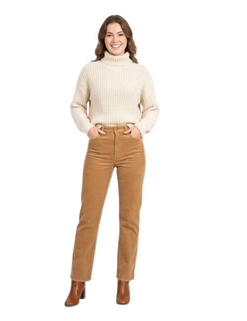 Corduroy Straight Pants