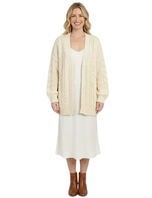 Chunky Cable Knit Cardigan