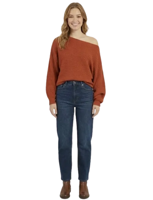 Slouchy Off-Shoulder Sweater